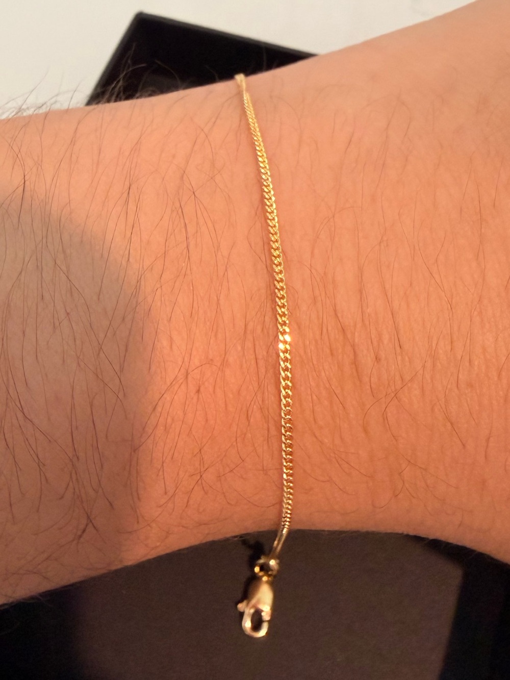 10k Solid Gold Chain Mini Miami Chain Bracelet 7”